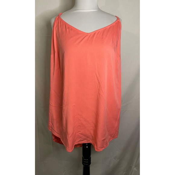 Torrid Coral‎ Tank Top V-Neck Sleeveless Casual Comfy Plus Size 2 - Picture 1 of 2